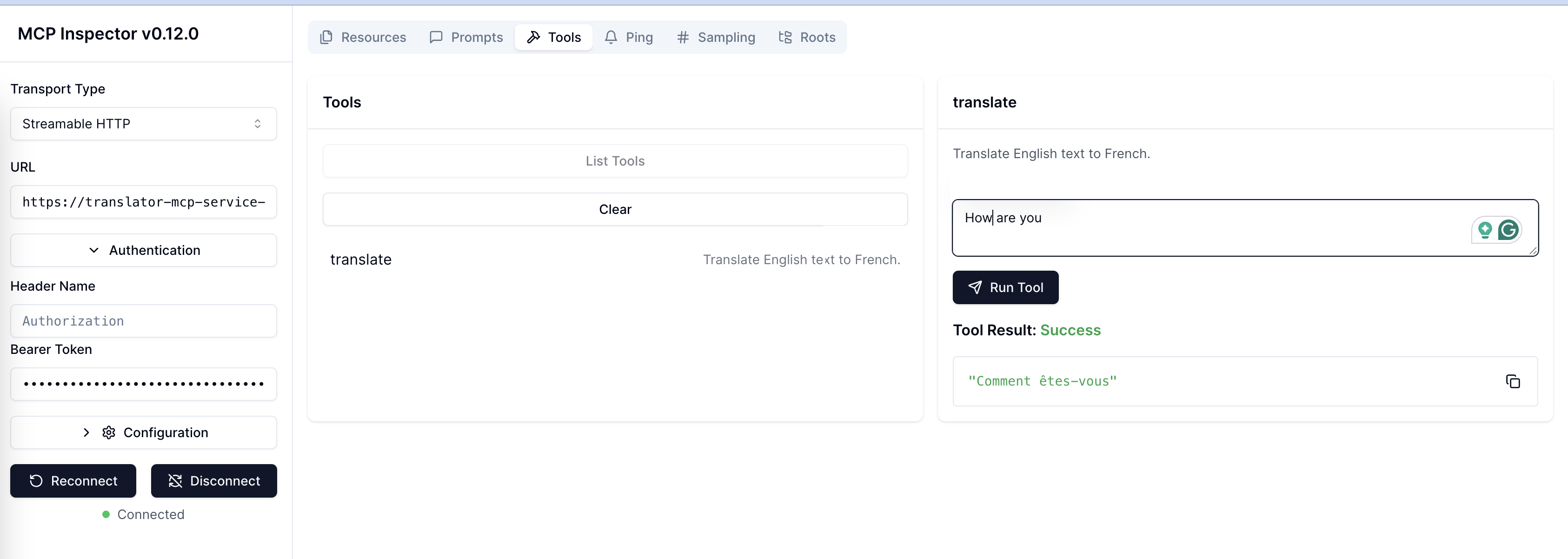 MCP Translator Inspector
